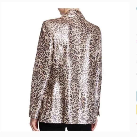 BEREK leopard/animal print Blazer - Picture 2 of 8